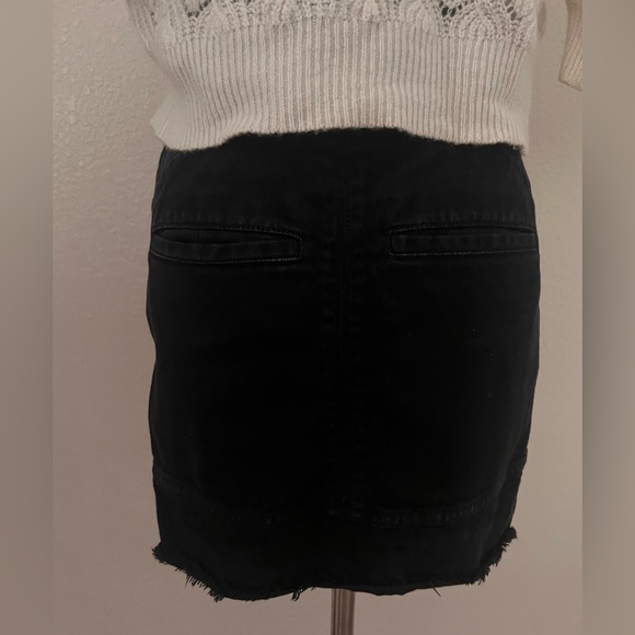 IRO
Binda Zipper Denim Mini Skirt In Dark Grey/black - Picture 7 of 10